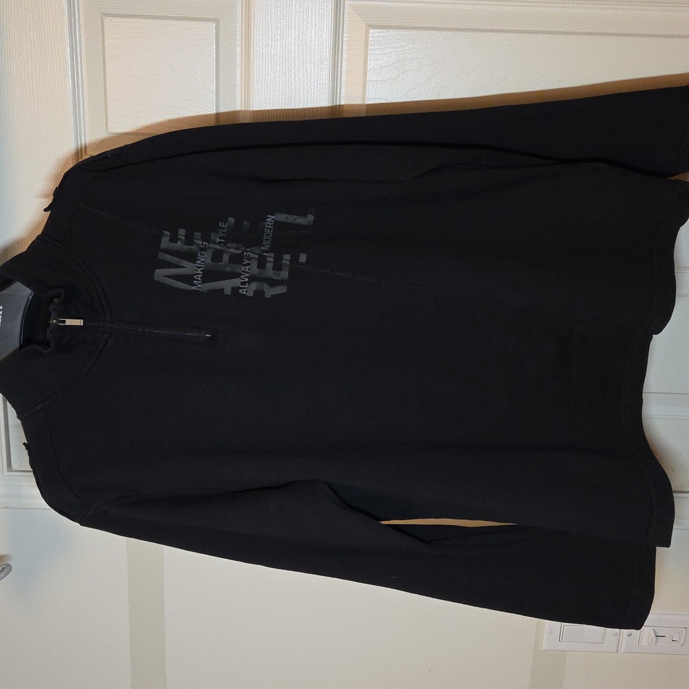 Mexx Black Graphic Top with Subtle Print